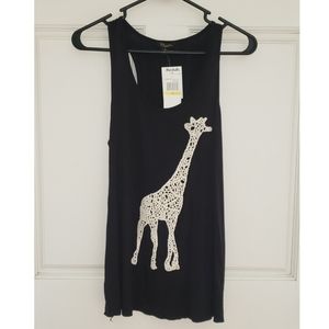 Lace giraffe tank top